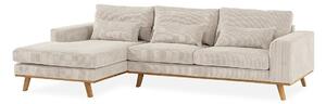 Kutna garnitura Floromo 100, Beige, 85x283x160cm, Bor
