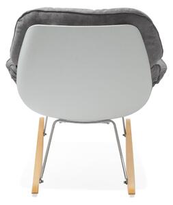 Siva stolica za ljuljanje Kokoon Polochon