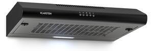 Klarstein Capannina, napa za ugrađivanje ispod ormara, 60 cm, 166 m³ / h, LED, klizni regulator, crna