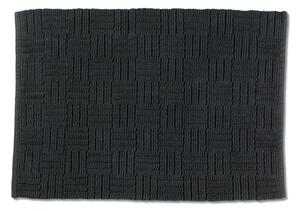 Tamno sivi pamučni kupaonski otirač Kela Leana, 55 x 65 cm