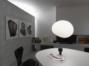 Foscarini Gregg Medium viseća svjetiljka, bijela, visina 26 cm, prigušiva, Bijela, Dnevni boravak/blagovaonica, Staklo