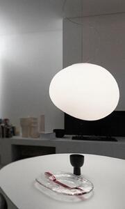 Foscarini Gregg Grande viseća svjetiljka, bijela, visina 40 cm, prigušiva, Bijela, Dnevni boravak/blagovaonica, Staklo