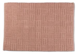 Losos ružičasti pamučni kupaonski otirač Kela Leana 55 x 65 cm