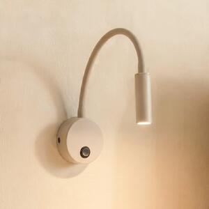 TK Lighting Zidna svjetiljka Lagos, pijesak/crna, G9, visina 45 cm, metal, prigušiva, Bež, spavaća soba, Metal