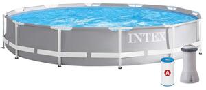 Montažni bazen INTEX 3.66m x 76cm PRISM FRAME PREMIUM SET