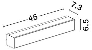 INGA ZIDNA LAMPA LED 3000K 3028lm IP65 CRNA NL9030596
