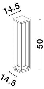 PACIFIC STAJAĆA LAMPA E27 IP65 CRNA NL9030604