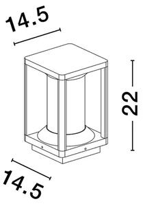 PACIFIC STAJAĆA LAMPA E27 IP65 CRNA NL9030606