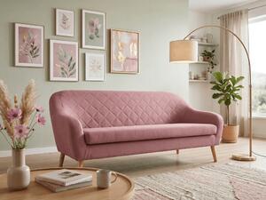 Ružičasta trosjedna sofa CORANTI VELVET