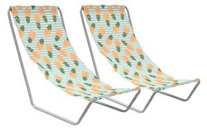 Set od 2 sklopive ležaljke za plažu SAND PINEAPPLE