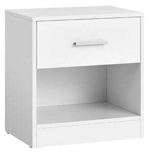 Noćni ormarić s ladicom CLARIO 39x28 cm, bijeli