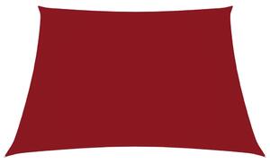 VidaXL Jedro protiv sunca od tkanine Oxford četvrtasto 3 x 3 m crveno