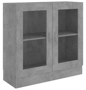 VidaXL Vitrina siva boja betona 82,5 x 30,5 x 80 cm od iverice