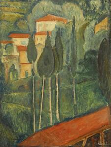 Reprodukcija Landscape, Amedeo Modigliani