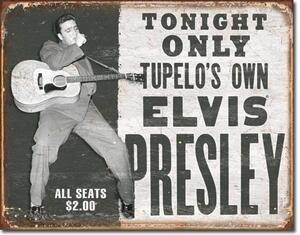 Metalni znak ELVIS PRESLEY - tupelo's own
