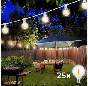 Brilagi - LED Vanjski dekorativni lanac GIRLANDA 25xE12 20m bijela IP44 topla bijela