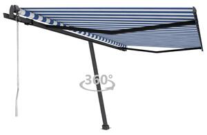 VidaXL Samostojeća automatska tenda 405 x 350 cm plavo-bijela