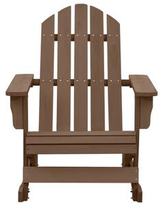 VidaXL Vrtna stolica za ljuljanje drvena smeđa