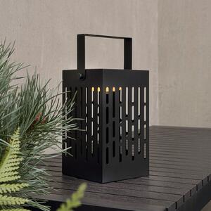 Dyberg Larsen Luma LED solarna svjetiljka, crna, 20 cm, IP44, prigušiva, Crno, Metal, Solarna svjetla