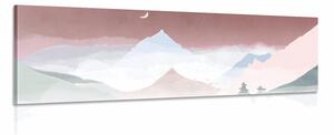 Slika majestetične pastelne planine