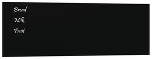VidaXL Zidna crna magnetna ploča od stakla 60 x 20 cm