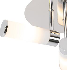 Moderna kupaonska stropna svjetiljka kromirana 3 svjetla IP44 - Kada