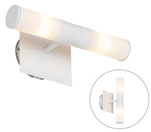 Moderna kupaonska zidna svjetiljka bijela IP44 2 svjetla - Kupaonica