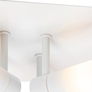 Moderna stropna svjetiljka za kupaonicu bijela 4 svjetla IP44 - Kada