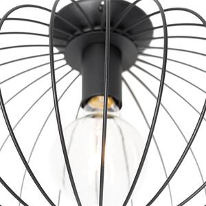 Dizajnerska stropna lampa crna - Margarita