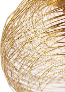 Dizajnerska stropna lampa zlatna - Sarella