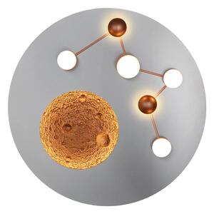 Bijela/u brončanoj boji LED stropna svjetiljka s mogućnošću zatamnjivanja ø 50 cm Zodiac – Trio