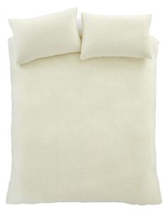 Krem posteljina za bračni krevet/za produženi krevet od boucle tkanine 230x220 cm Cosy – Catherine Lansfield
