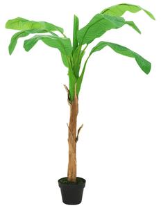 VidaXL Umjetno drvo banane s posudom 140 cm zeleno