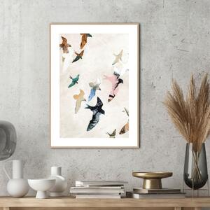 Slika 30x40 cm Abstract Birds - Malerifabrikken
