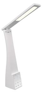 Bijela LED stolna lampa s tajmerom (visina 45 cm) Linus – Trio