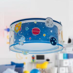Dalber PLANETS stropna svjetiljka, višebojna, svemirska tema, prigušiva, Plava, rasadnik, Plastika