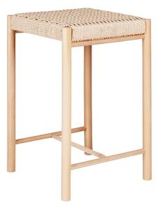 Barska stolica od masivne topole u prirodnoj boji 66,5 cm Abano – House Nordic