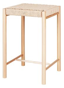 Barska stolica od masivne topole u prirodnoj boji 66,5 cm Abano – House Nordic
