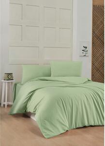 Svijetlo zelena pamučna posteljina za krevet za jednu osobu 140x200 cm – Mijolnir