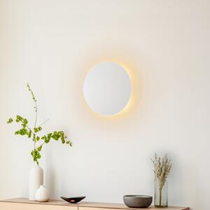 TK Lighting Lunaia Nova zidna svjetiljka, bijela, Ø 30 cm, prigušiva, Bijela, Dnevni boravak/blagovaonica, Metal