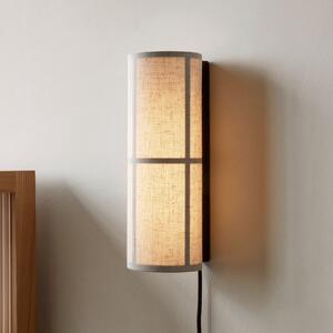 Audo Copenhagen Hashira LED zidna svjetiljka s utikačem, natural, Bež, Dnevni boravak/blagovaonica, Tkanina / tekstil
