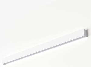 Nowodvorski Lighting Zidna svjetiljka ravna L, 122 cm, bijela, Bijela, Dnevni boravak/blagovaonica, Metal, Zidni kvadrat