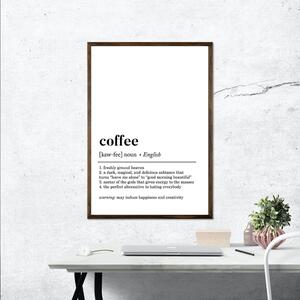 Plakat u okviru 50x70 cm Coffee - Wallity