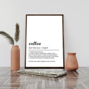 Plakat u okviru 50x70 cm Coffee - Wallity