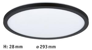 Paulmann Atria Shine LED panel, crni, Ø29 cm, 3000 K, uključivanje/isključivanje, Crno, Dnevni boravak/blagovaonica, Plastika