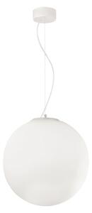 Ideallux Visilica Ideal Lux Mapa od stakla Ø 40 cm, prigušiva, Bijela, Dnevni boravak/blagovaonica, Staklo, Metak