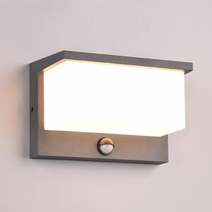 Trio Lighting Nestos LED vanjska zidna svjetiljka, senzor pokreta, IP54, Crno, Metal