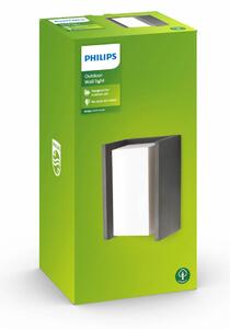 Philips myGarden Bridge zidna svjetiljka E27 antracit, prigušiva, Crno, Metal