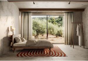 Smeđi bračni krevet od borovine s podnicom 180x200 cm Retreat - Karup Design