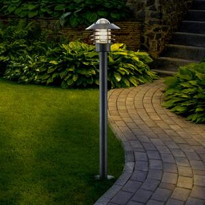 Lindby Belmiro putna svjetiljka, željezo, 100 cm visoka, E27, crna, prigušiva, Crno, Metal